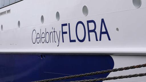The cutting-edge Celebrity Flora in the final phases of construction at Shipyard De Hoop in Rotterdam, Netherlands.
