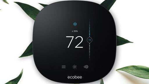 ecobee3 lite surrounded by leaves