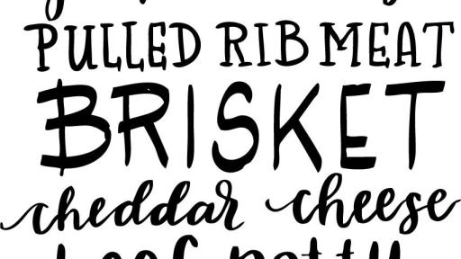 Infographic of all the ingredients in the Boss Burger