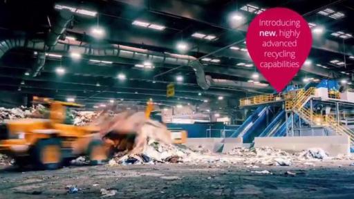 video featuring the Republic Services Anaheim Recycling Facility