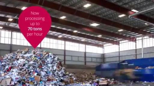 Video featuring the Largest Smartest Residential Recycling Center in North America