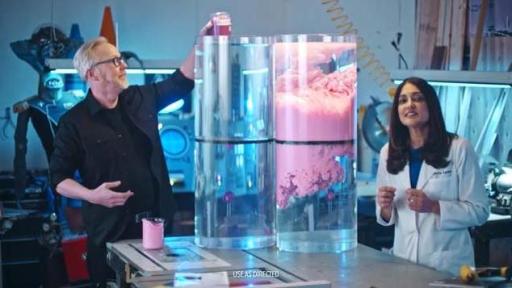 Adam Savage and Dr. Ogden in lab.