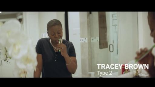 Women brushing teeth