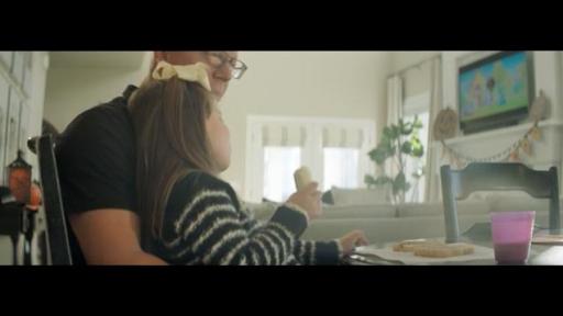 Man holding his daughter