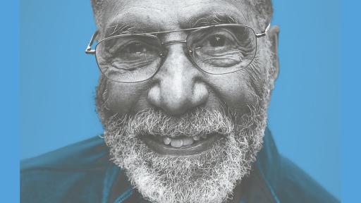 Julius, and elderly man with glasses, smiling