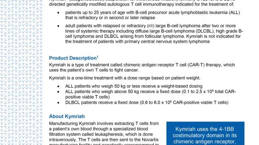 Kymriah fact sheet