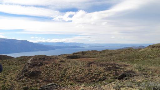 Landscape shot of some hills near a body of water