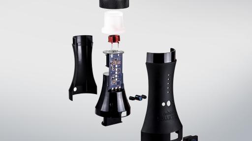 Break away shot of the inner components of the Dr Dabber SWITCH