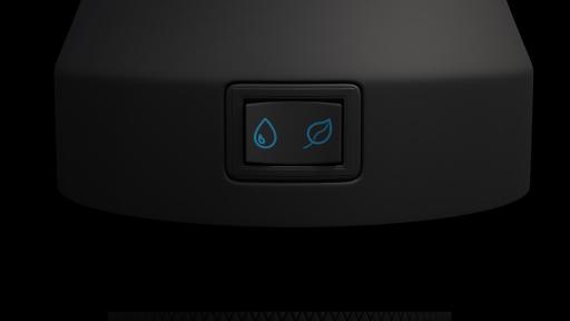 Close up of the power switch on the Dr Dabber SWITCH device