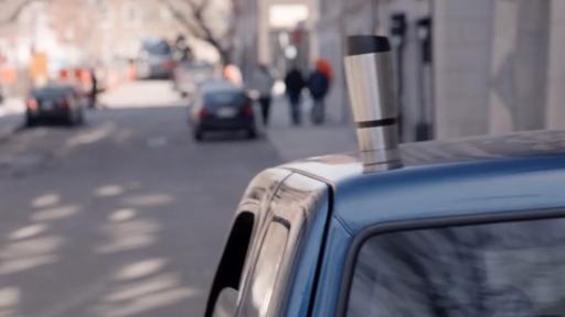Coffee left on the top of a moving car.