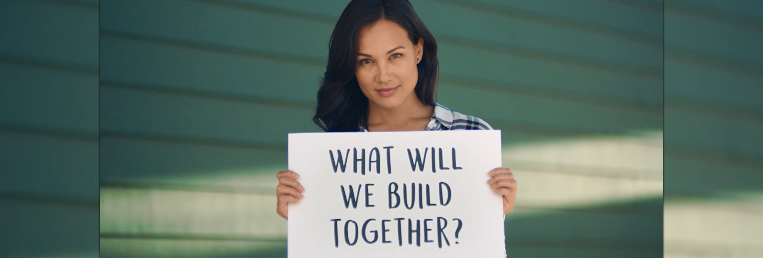 Video asking women, "What will you build?"