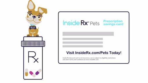 The Inside Rx Pet Program provides deep discounts on select medications to help pets stay healthy.