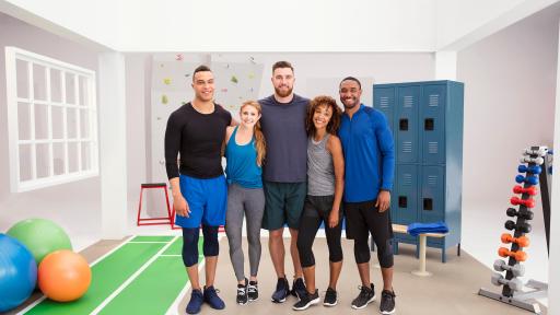 Group of Athletes - 3 men, 2 women