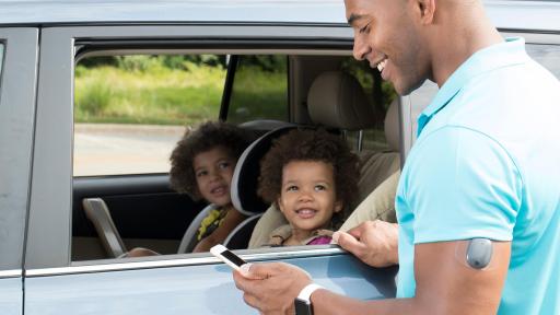 Family with Eversense® CGM System