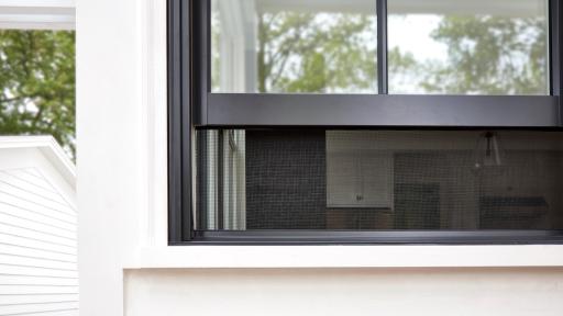 Outside window that is open about 4 inches