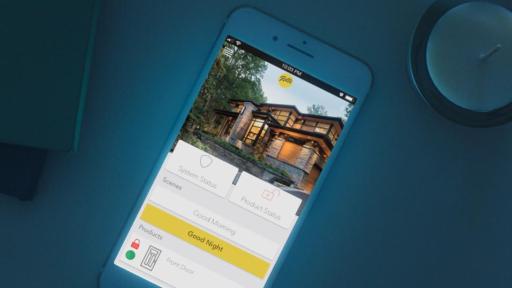 iPhone displaying the Pella Insynctive App interface.