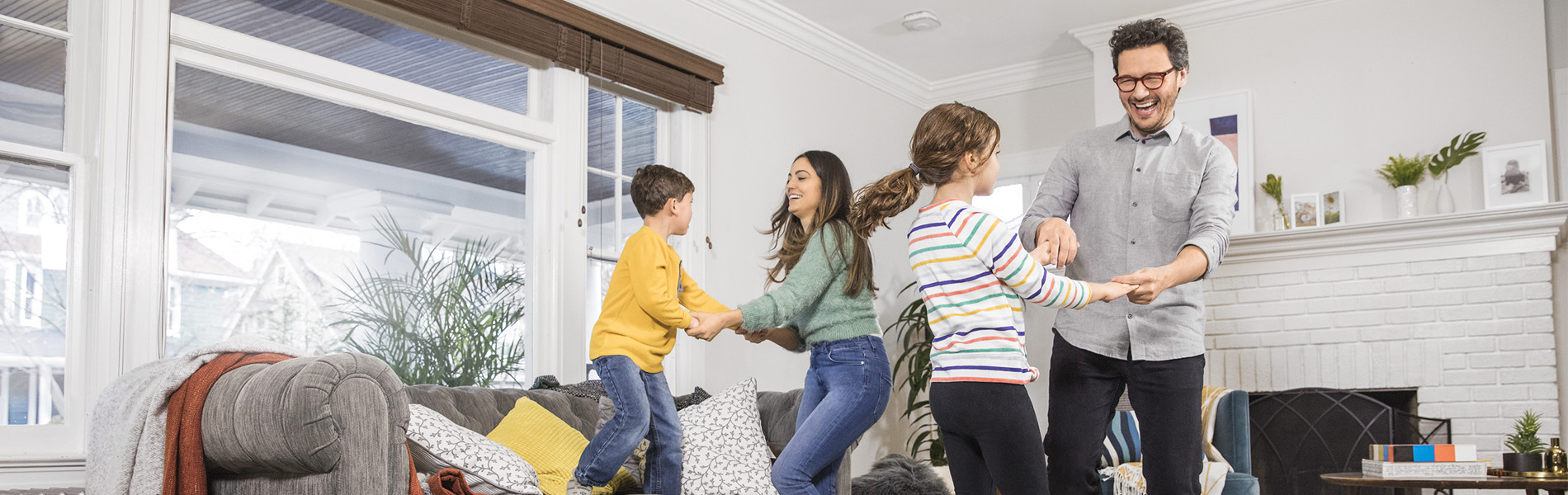 Family Room Couple With Children