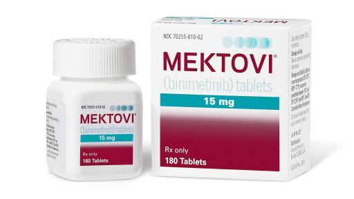 Image of the MEKTOVI (binimetinib) U.S. carton.