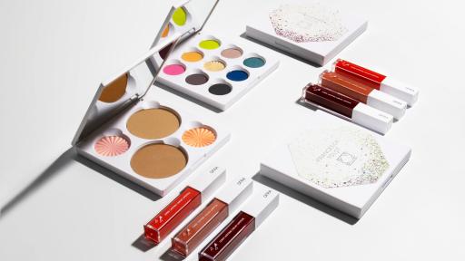 Various eye makeup products.