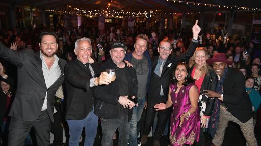 Cast of Food Network's Chopped enjoying NYCWFF