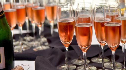 Flutes of champagne