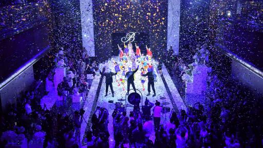 A dance performance on stage at Bellagio.
