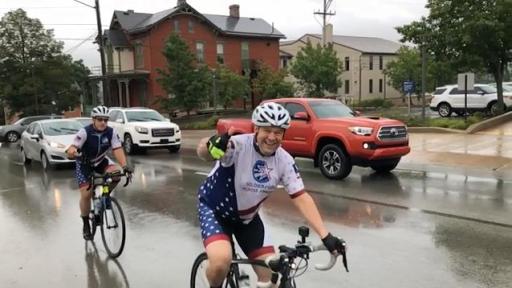 Wounded Warriors biking