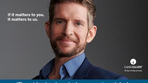 Portrait of a man named Nolan who is a cancer survivor.