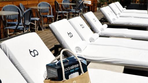 SodaStream celebrates National Hydration Day at with a sparkling water taste test at SIXTY Beverly Hills on June 20, 2018.