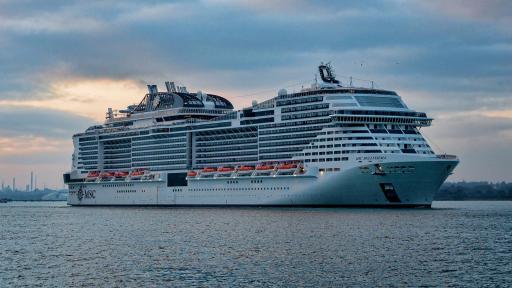 MSC Bellissima in Southampton, UK