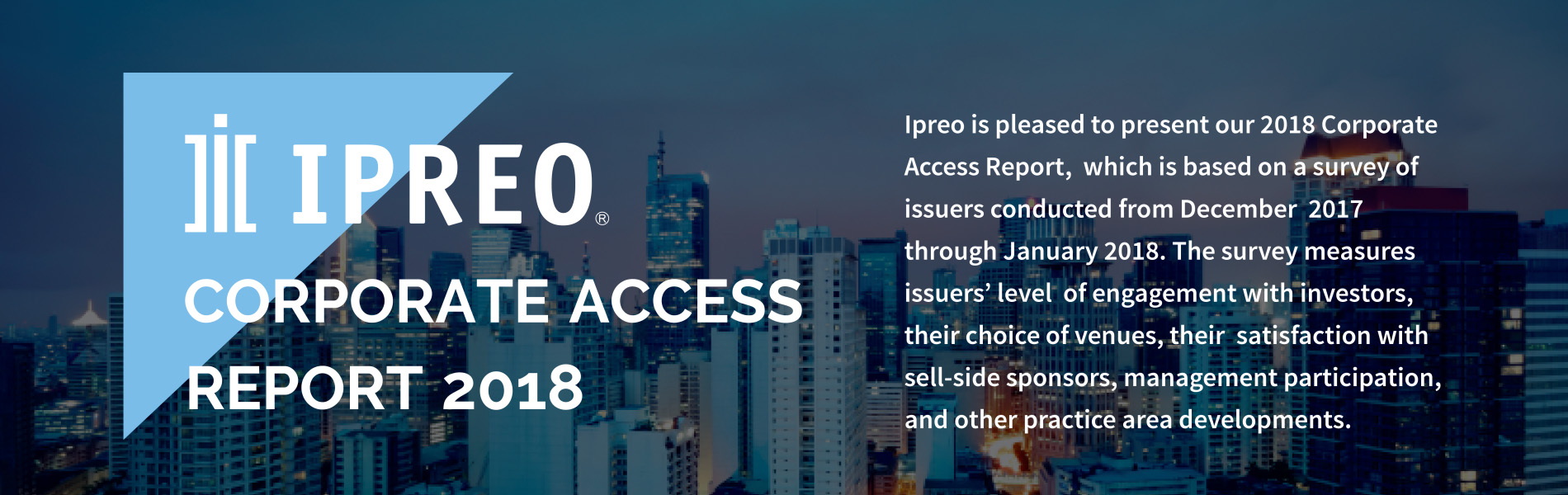 IPREO Corporate Access Report 2018 infographic