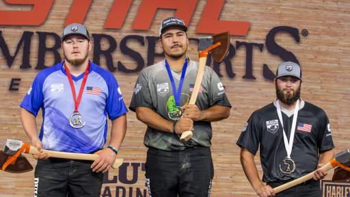 Rainer Shooter of the University of Wisconsin-Stevens Point wins the Collegiate Championship