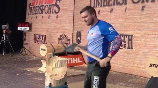 Matt Cogar, Erin LaVoie and Rainer Shooter are the 2018 STIHL TIMBERSPORTS® Champions