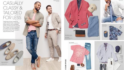 collage of Tanger Outlets men's clothing
