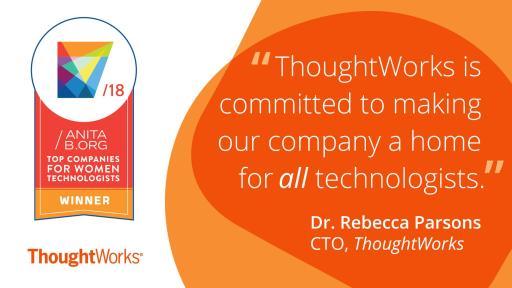 For technologists, all that should matter is knowledge of technology. We look forward to a future when we are all valued for our expertise and not defined by our gender. ThoughtWorks.com