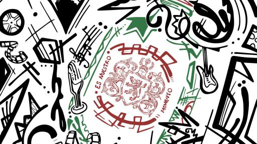 Sabrina Yanguas Artwork black white and green artwork.