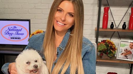 Maria Menounos and her dog Whinnie are teaming up with Purina to thank our pets through this year’s #DogThanking movement in celebration of Thanksgiving and the National Dog Show Presented by Purina.