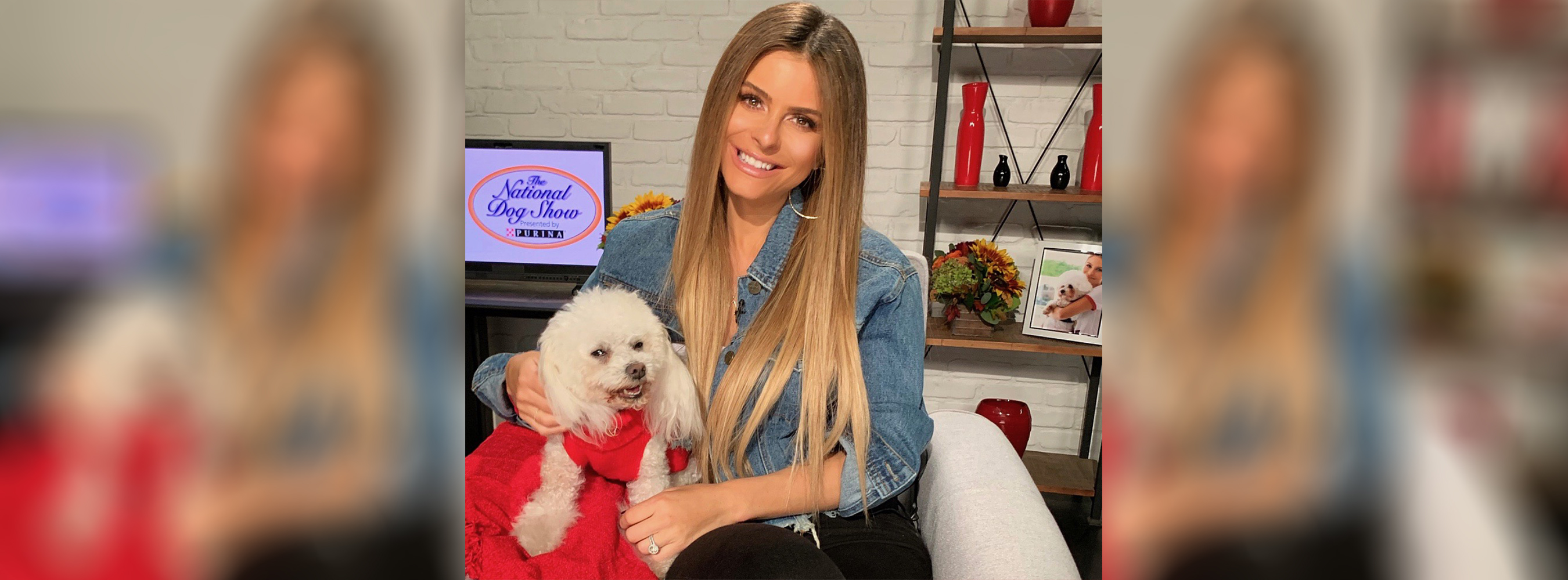 Maria Menounos and her dog Whinnie are teaming up with Purina to thank our pets through this year’s #DogThanking movement in celebration of Thanksgiving and the National Dog Show Presented by Purina.