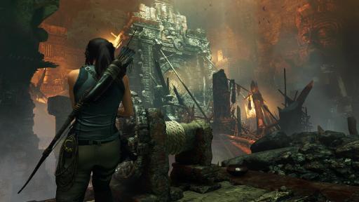 Shadow of The Tomb Raider video game scene