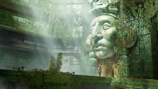 Shadow of The Tomb Raider scene: Lara inside temple
