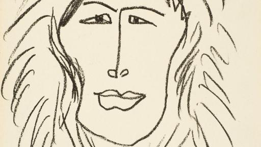 Henri Matisse, Esquimau. Lithograph, ca. 1947, Plate I (frontispiece) from Georges Duthuit's Une Fête en Cimmérie, 1963. Collection Musée départemental Matisse, Le Cateau-Cambrésis, France. Gift of Barbara and Claude Duthuit, 2010. # 2010-1-6 (2-1). © 2018 Succession H. Matisse / Artists Rights Society (ARS), New York