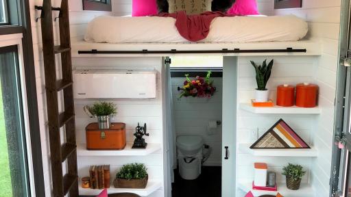 The Home That Runs on Dunkin'&reg; features an industrial, chic aesthetic with custom-designed elements, a modern fully-functional kitchen, luxury bedroom, jacuzzi tub and more.