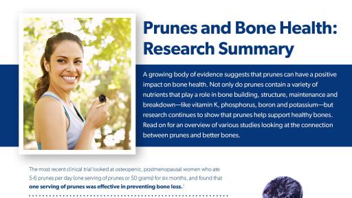 Prunes And Bone Health: Research Summary