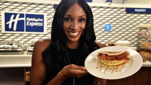 A cleverly named pancake taco