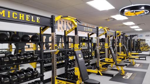 After shot of Chicago-area gym renovation funded by Optimum Nutrition and non-profit Lift Life