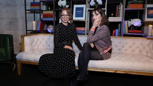 Marcela Valladolid and Zooey Deschanel join the discussion on purposeful travel at a launch event for the Purpose ProjectSM by Capital One&reg; on Wednesday, October 24, 2018 in New York.(Mark Von Holden/AP Images for Capital One)