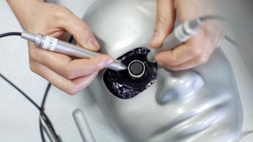 Simulation equipment is used for training onboard Orbis’s Flying Eye Hospital.