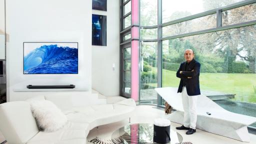 Hadi Teherani with LG SIGNATURE OLED TV W