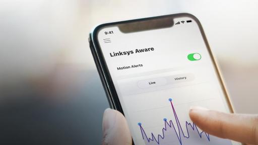Linksys Aware app on phone