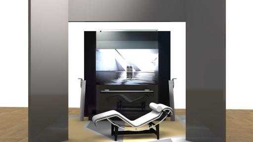 LG SIGNATURE OLED TV with LE CORBUSIER, LC4